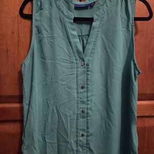 Apt. 9 Sleeveless Teal Blouse